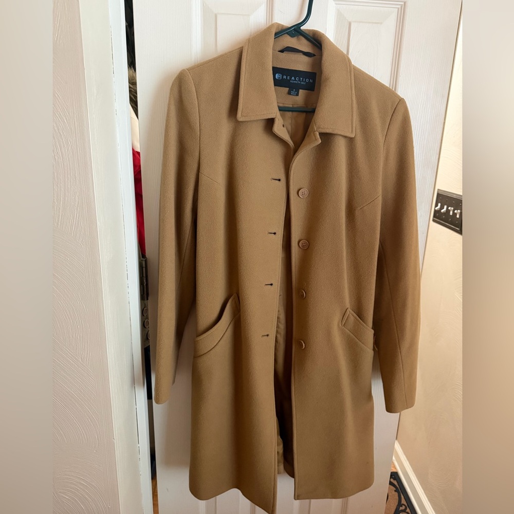 Kenneth Cole Women's Camel Trench Coat